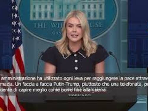 Leavitt (portavoce Trump): Faccia a faccia con Putin aiuterà Trump a porre fine alla guerra