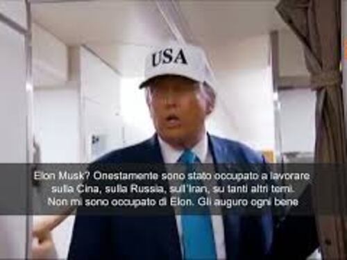 Trump: Musk? Mi sto occupando di Cina, Russia, Iran. Non ci ho pensato, ma gli auguro ogni bene