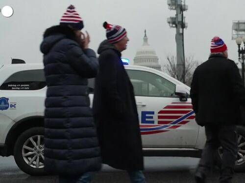 Insediamento Trump, il dispiegamento di forze di polizia e sicurezza intorno al Campidoglio