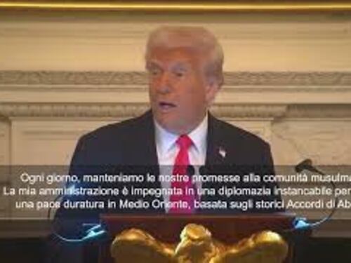 Trump: "Pace duratura in Medio Oriente basata su storici Accordi di Abramo"