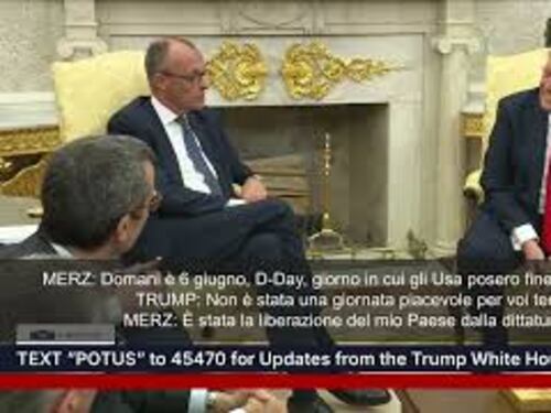 Merz: "Domani anniversario D-Day", Trump: "Non fu un giorno piacevole per voi tedeschi"