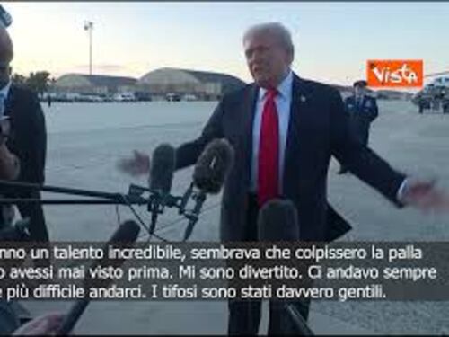 Us Open. Trump: Sinner e Alcaraz hanno un talento incredibile, mi sono divertito