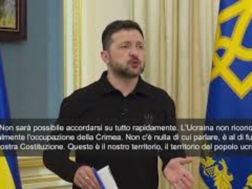 Zelensky: "Non riconosceremo l'occupazione russa della Crimea"