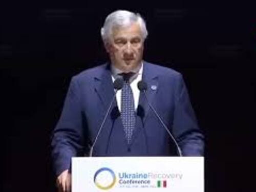 Tajani apre la Conferenza su Ricostruzione Ucraina: "Difendere Kiev è difendere la democrazia"