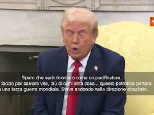 Trump a Zelensky: Spero di essere ricordato come un pacificatore