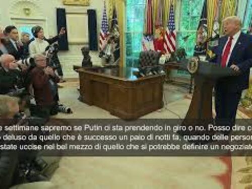 Trump: Putin vuole la pace? Lo scopriremo presto. Sapremo in due settimane se ci prende in giro