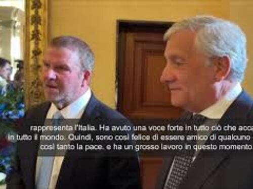 L'Ambasciatore Usa Fertitta a Tajani: Nessuno più di lui lavora sodo per la pace nel mondo