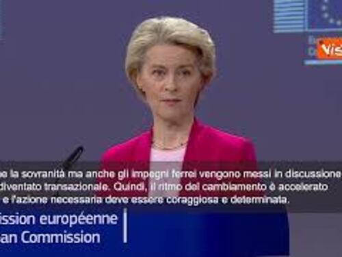 Von der Leyen: "Il mondo è cambiato, nostri valori minacciati"