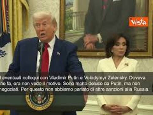 Trump: "Molto deluso da Putin, ma non voglio interferire con i negoziati. Non parteciperò"