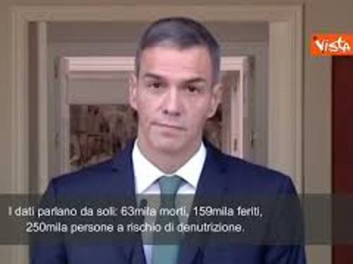 Guerra Gaza, Sànchez: "Un conto è difendersi, un altro è bombardare ospedale"