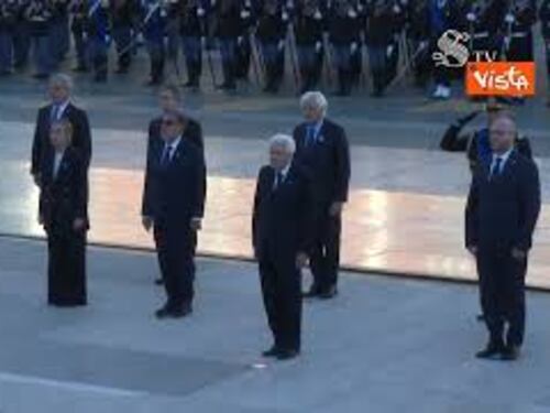 4 Novembre, Mattarella Meloni, La Russa, Fontana a Altare Patria per Giornata Unità Nazionale
