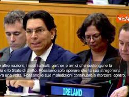Delegato Israele all'Onu vs Francesca Albanese: Strega fallita, sei complice dei terroristi