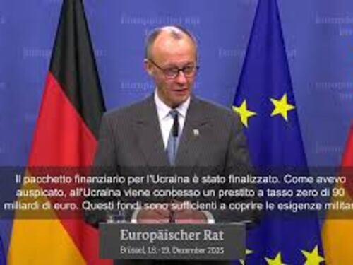 Merz: Il prestito Ue a Kiev è un messaggio decisivo a Putin