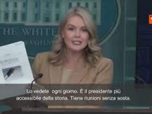 Leavit (portavoce Casa Bianca) attacca NYT: "Lei è la stessa che diceva Biden sta bene"