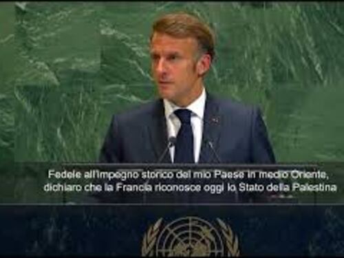 Macron all'assemblea Onu: "La Francia riconosce lo Stato della Palestina”
