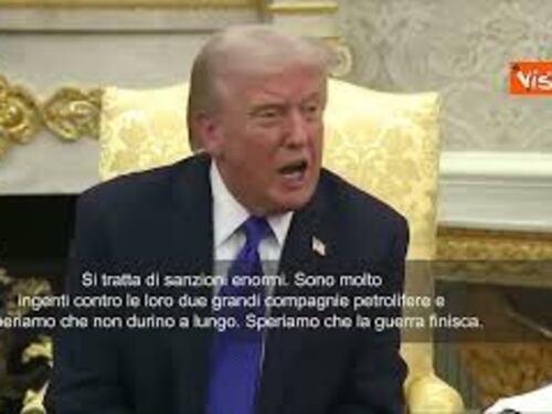 Trump: Era momento giusto per nuove sanzioni contro Mosca. Spero durino poco