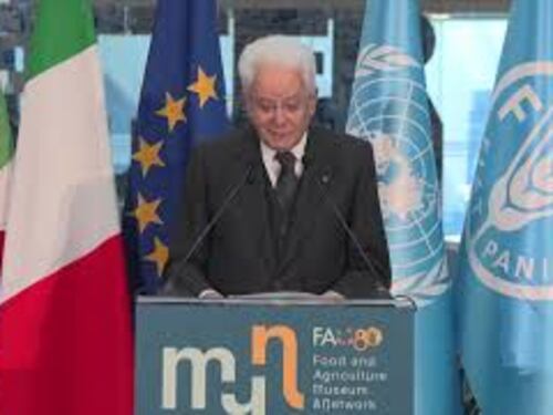 Mattarella alla Fao: "L'obiettivo di un mondo senza fame è ancora da attuare"