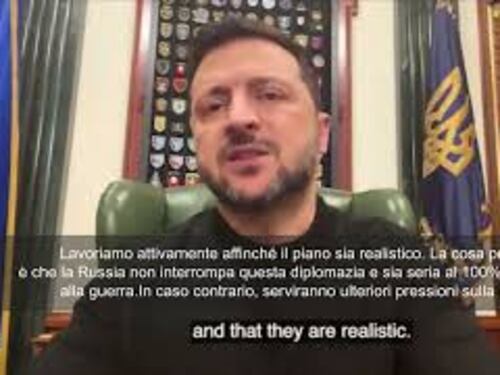 Zelensky: Piano di pace Usa non prevede che Ucraina rinunci alla Nato