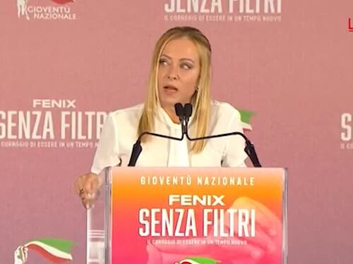 Meloni: "Mossi da amore mai da odio"