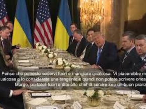 Trump con Zelensky a Mar-a-Lago offre pranzo ai cronisti: Andate fuori a mangiare qualcosa