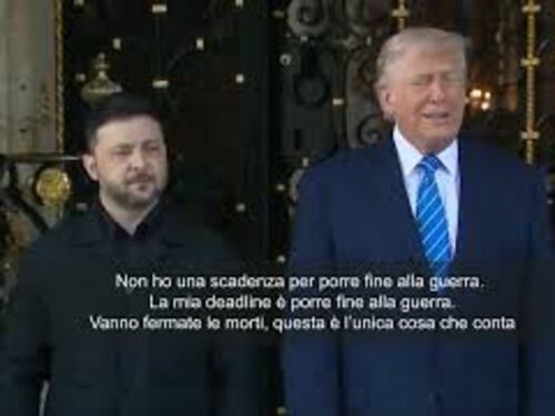 Trump riceve Zelensky a Mar-a-Lago: Non ci sono scadenze per colloqui, solo porre fine a guerra