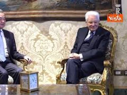 Mattarella riceve Ministro Esteri Cina Wang Yi al Quirinale