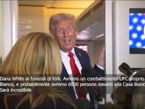 Trump: Avremo un combattimento UFC proprio alla Casa Bianca