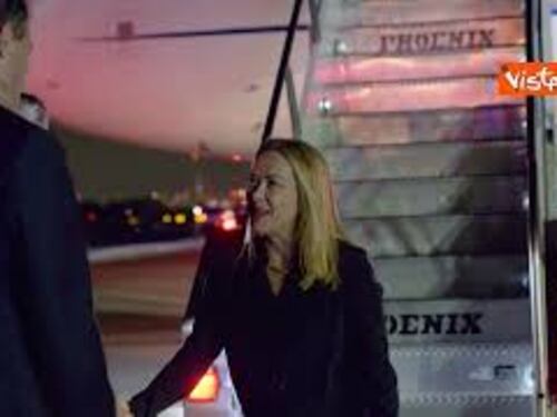 Meloni arriva a New York per partecipare all'Assemblea Onu