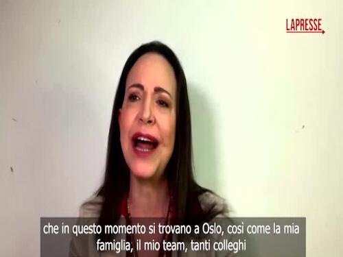 Machado: "Il Premio è per tutti i venezuelani"