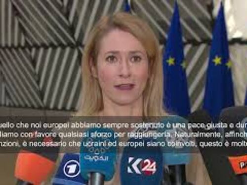 Kallas: Pace in Ucraina può farsi solo con Ue e Kiev al tavolo