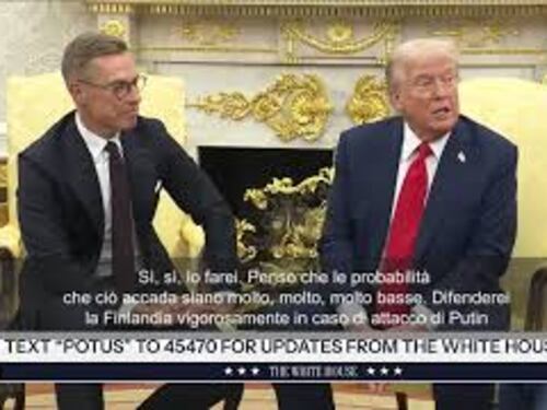 Trump: Difenderei la Finlandia vigorosamente da attacco russo, ma non credo che accadrà