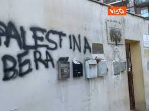 La Sinagoga Beth Michael di Monteverde vandalizzata a Roma, ecco le immagini