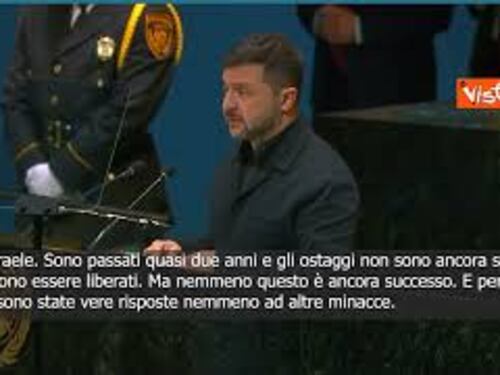 Zelensky: In Israele ostaggi imprigionati da 2 anni, diritto internazionale non ha dato risposte