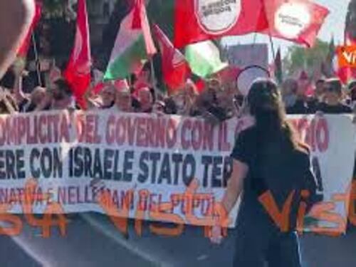 "Siamo tutti antisionisti", il coro del corteo pro Gaza a Roma