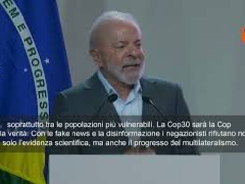 Cop30, Lula: È ora di sconfiggere i negazionisti del clima