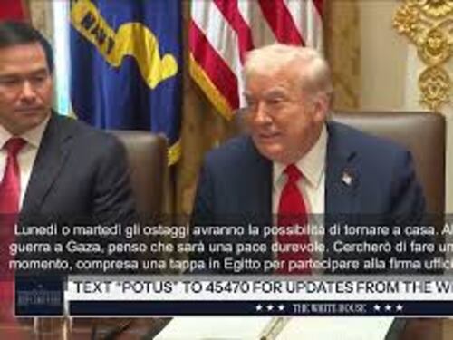Trump: Abbiamo messo fine alla guerra a Gaza, ostaggi liberi lunedì o martedì