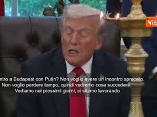 Trump: Incontro a Budapest con Putin? Non voglio perdere tempo, vediamo che succede