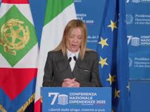 Meloni: Risorse contro dipendenze quasi raddoppiate a 165 milioni euro