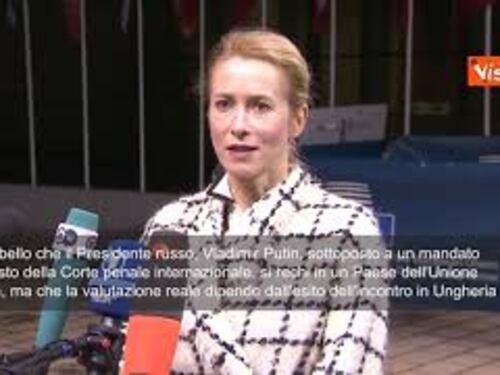 Kallas: "Non è bello che Putin vada in Ungheria per colloqui"