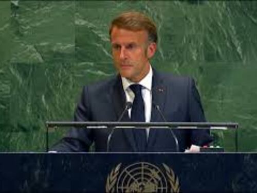 Abu Mazen in videoconferenza applaude Macron per riconoscimento Palestina all'Assemblea dell'Onu