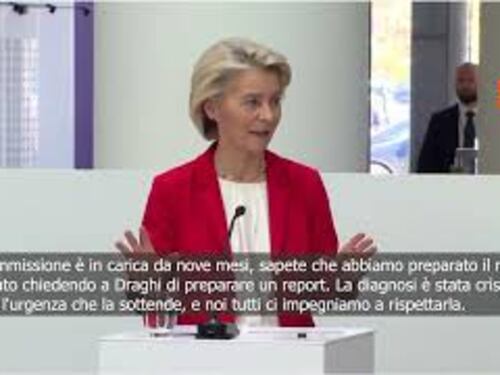Von der Leyen: Draghi ha fornito diagnosi cristallina su Ue