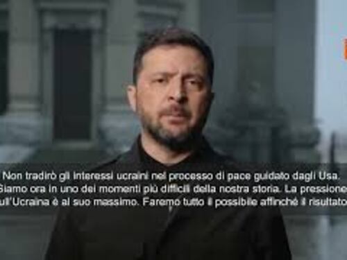 Piano di pace Usa, Zelensky nel discorso agli ucraini: Non tradirò gli interessi nazionali