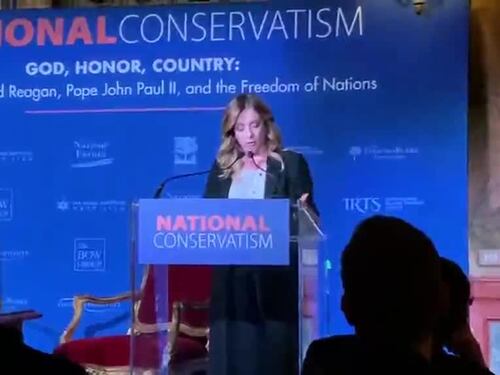 Il discorso di Giorgia Meloni al National Conservatism conference