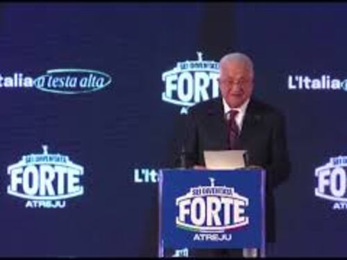 Abu Mazen ad Atreju: Auspico che Italia riconosca lo Stato palestinese