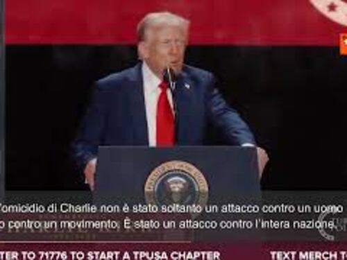 Trump: "L'assassinio di Charlie Kirk è stato un attacco alla nostra nazione"