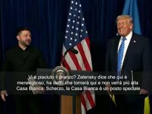 Trump ai cronisti: Vi è piaciuto il pranzo? Zelensky dice che qui è meglio della Casa Bianca