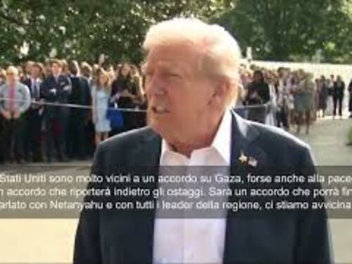 Trump: Molto vicini ad accordo a Gaza, ci sarà pace e rilascio ostaggi