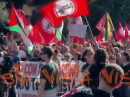 "Intifada, intifada", i cori alla manifestazione pro Gaza a Roma