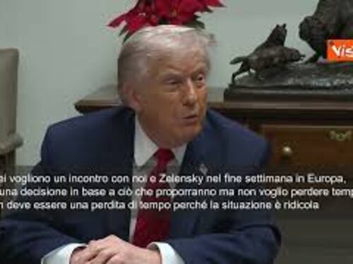 Trump: Europei vogliono incontro con me e Zelensky nel fine settimana, non voglio perdere tempo