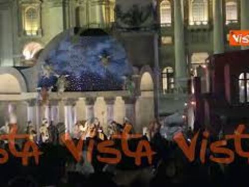 Ecco il presepe del Vaticano a Piazza San Pietro